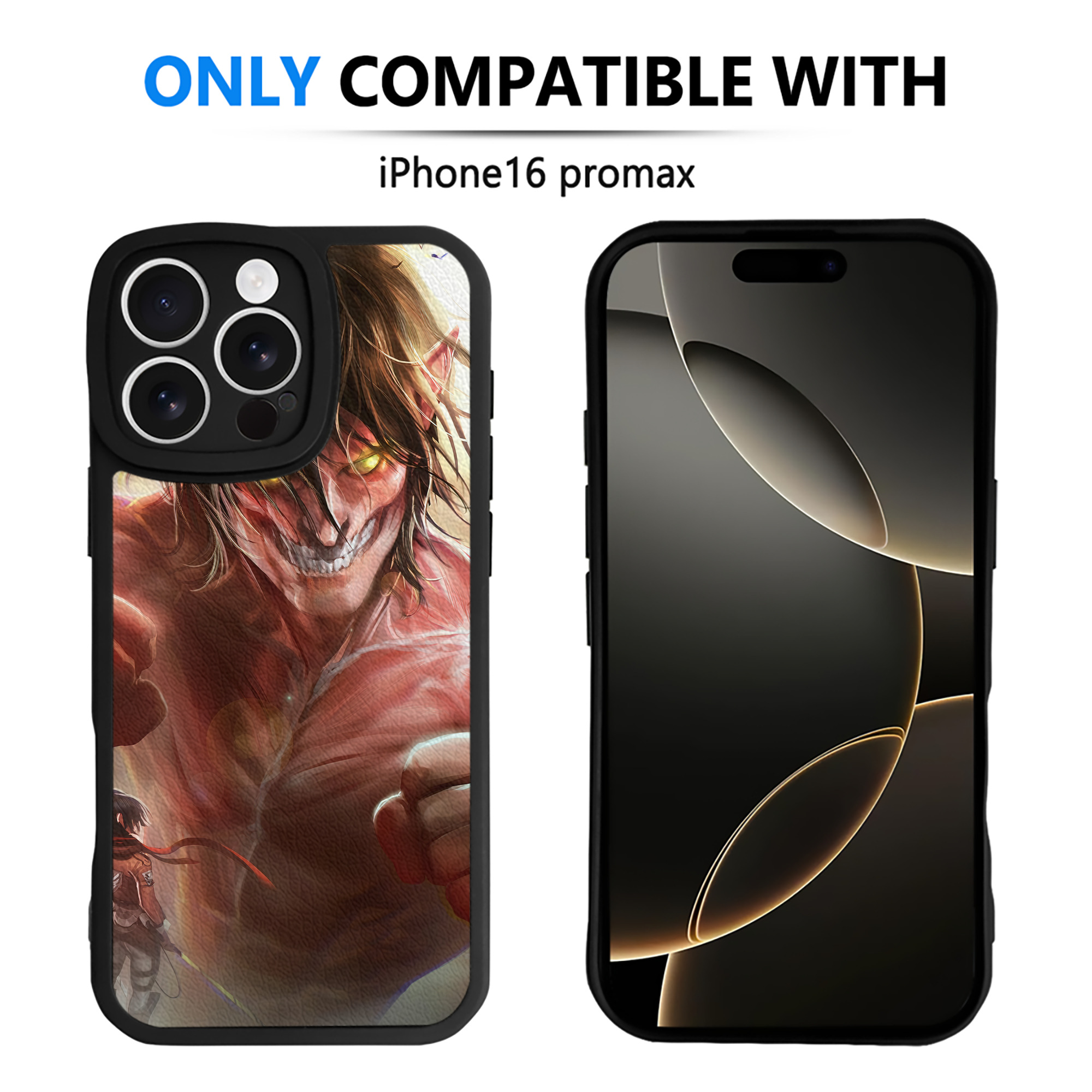 （画像用） 進撃の巨人 Attack on Titan 【iPhone 16シリーズ対応】シリコンスマホケース（レザー調） 材質：シリコン